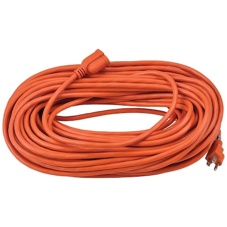 Global Industrial SJTW Extension Cord, 16 AWG, Outdoor, 16/3, 1 Outlets, Orange, 100 ft 500793